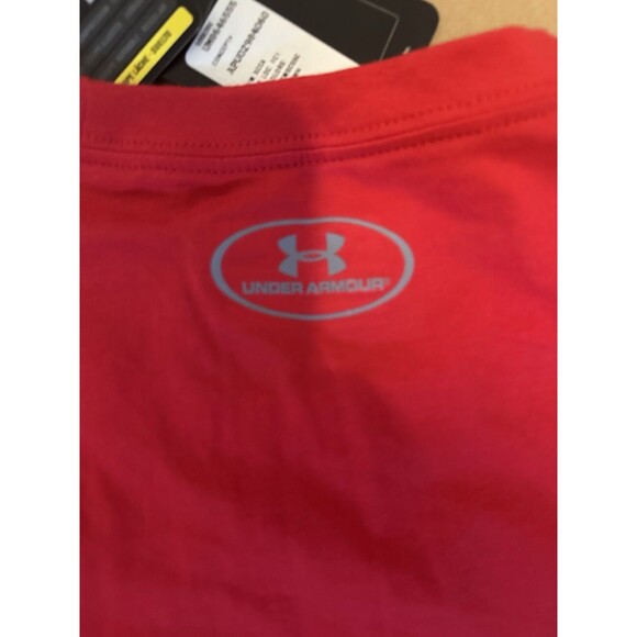 NWT Under Armour Heat Gear Mens Size Large Boston Uni Terriers T-shirt Red - Picture 9 of 9